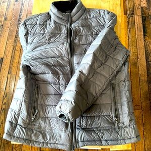 Men’s grey puffer coat
